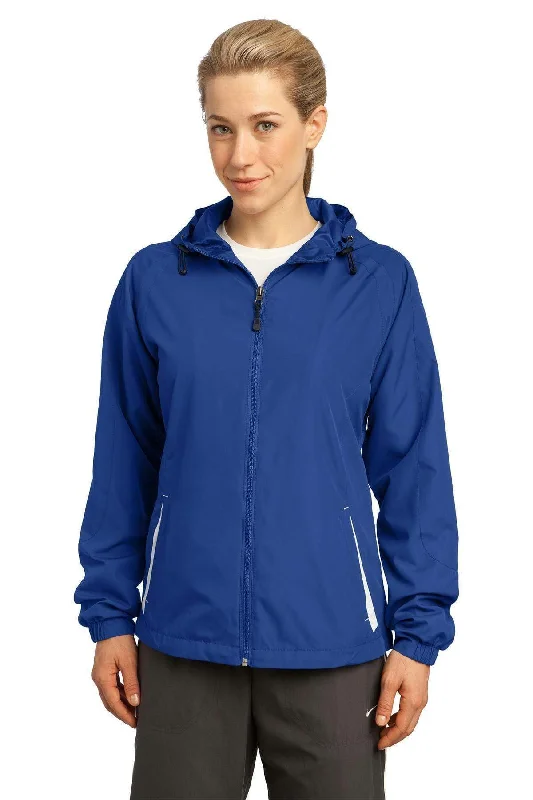 Sport-Tek Ladies Colorblock Hooded Raglan Jacket. LST76 Rayon Jacket Velvet Jacket Corduroy Jacket Sport-Tek Ladies Colorblock Hooded Raglan Jacket. LST76 Rayon Jacket Velvet Jacket Corduroy Jacket