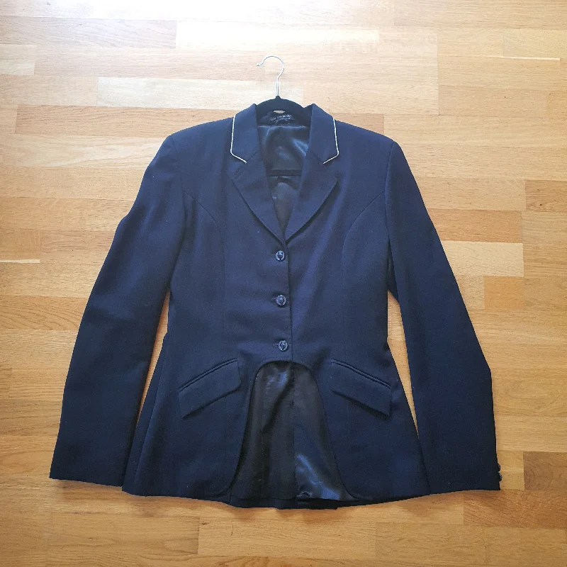 Show Stoppers Equestrian navy cutaway show jacket ladies size 8/10 Print Jacket Jacquard Jacket Embroidered Jacket Show Stoppers Equestrian navy cutaway show jacket ladies size 8/10 Print Jacket Jacquard Jacket Embroidered Jacket