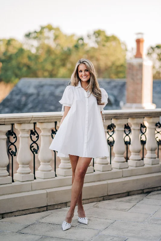 Stevie Mini Dress - White Stylish Summer Mini Dress