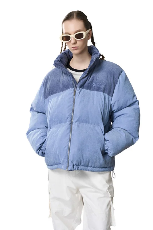 Stitched Corduroy Embroidered logo Down Jacket Satin Jacket Silk Jacket Chiffon Jacket Stitched Corduroy Embroidered logo Down Jacket Satin Jacket Silk Jacket Chiffon Jacket