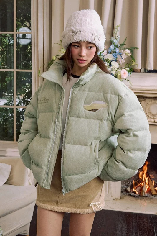 Suede Floral Embroidered Puffer Jacket Belted Jacket Elasticated Jacket Padded Jacket Suede Floral Embroidered Puffer Jacket Belted Jacket Elasticated Jacket Padded Jacket