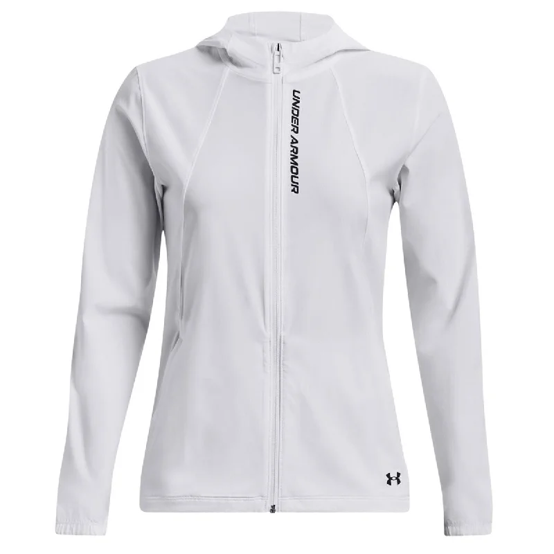 Under Armour OutRun the Storm Jacket - Womens - White/Reflective Appliqued Jacket Beaded Jacket Sequined Jacket Under Armour OutRun the Storm Jacket - Womens - White/Reflective Appliqued Jacket Beaded Jacket Sequined Jacket