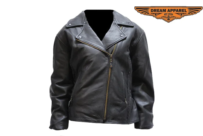 Womens Leather Jacket With Snap Down Collar Elasticated Jacket Padded Jacket Insulated Jacket Womens Leather Jacket With Snap Down Collar Elasticated Jacket Padded Jacket Insulated Jacket