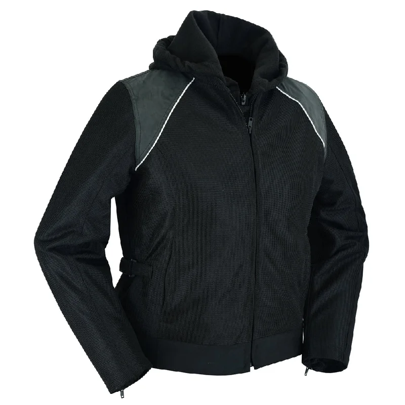 Women's Mesh 3-in-1 Riding Jacket (Black/Black Tone Reflective) Mesh Jacket Canvas Jacket Denim Jacket