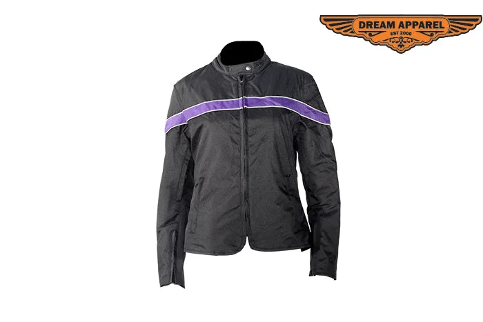 Womens Purple Stripe Textile Jacket Faux Fur Fabric Real Fur Fabric Shearling Fabric Womens Purple Stripe Textile Jacket Faux Fur Fabric Real Fur Fabric Shearling Fabric