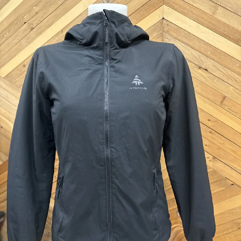 WOODS - Women's Lightly-Insulated Jacket - MSRP $160: Black-women-XS Mesh Jacket Canvas Jacket Denim Jacket WOODS - Women's Lightly-Insulated Jacket - MSRP $160: Black-women-XS Mesh Jacket Canvas Jacket Denim Jacket