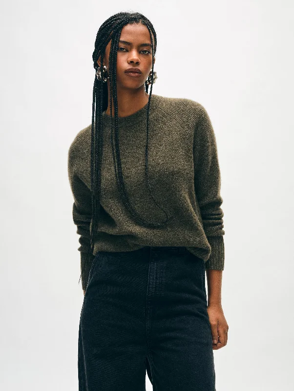 Cashmere Waffle Sweatshirt Hoodie with Cuffed Sleeves Snug Secure