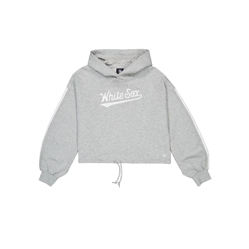 Chicago White Sox Gray Logo Select Women's Hoodie Hoodie with Crew Neck Simple Timeless