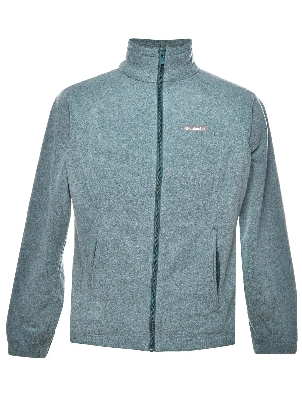 Columbia Fleece Sweatshirt - M Hoodie with Patch Decorative Personalized
