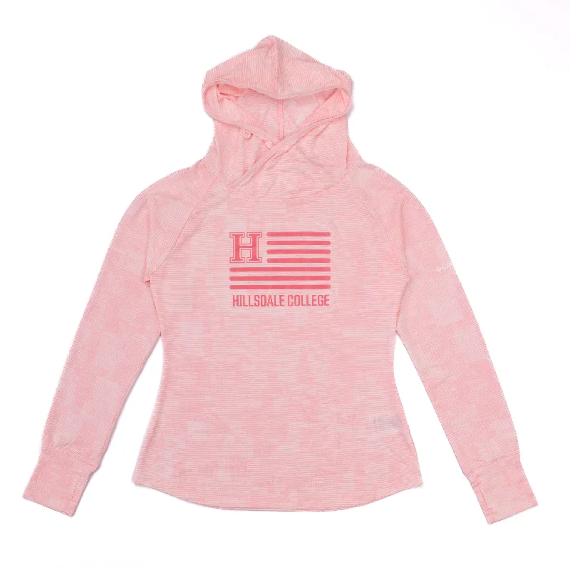 Omni Wick Sunday Ball Hoodie Hoodie with Tied Waist Feminine Flattering