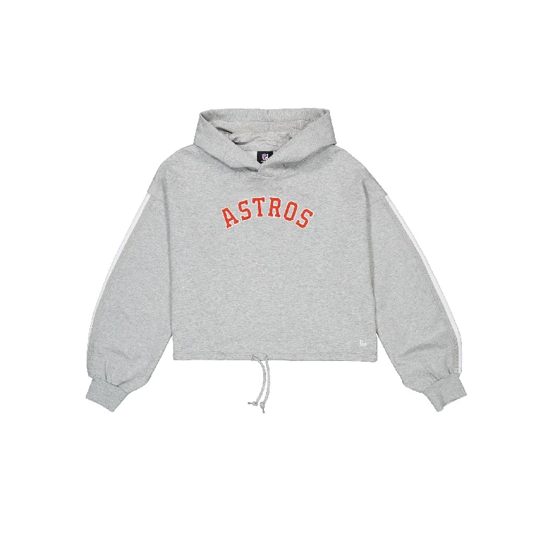 Houston Astros Gray Logo Select Women's Hoodie Hoodie with Neon Bright Vibrant