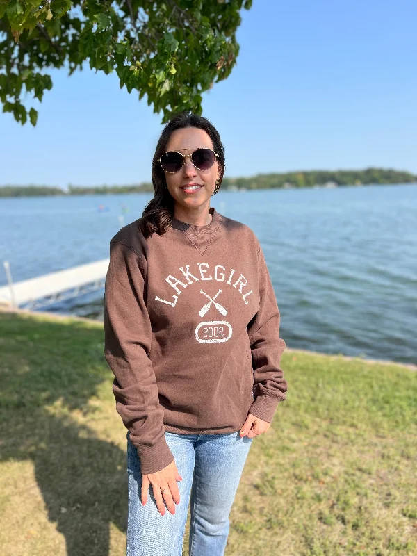 Lakegirl Sanded Fleece Crewneck Sweatshirt Hoodie with High-Low Hem Asymmetrical Trendy Lakegirl Sanded Fleece Crewneck Sweatshirt Hoodie with High-Low Hem Asymmetrical Trendy