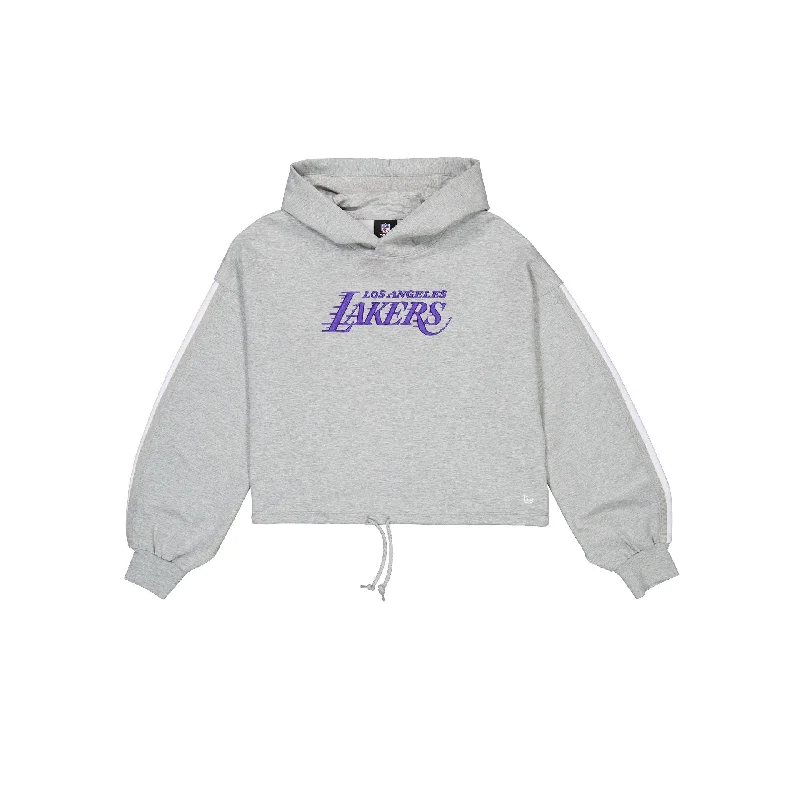 Los Angeles Lakers Gray Logo Select Women's Hoodie Hoodie with Hidden Zipper Minimalist Clean Los Angeles Lakers Gray Logo Select Women's Hoodie Hoodie with Hidden Zipper Minimalist Clean