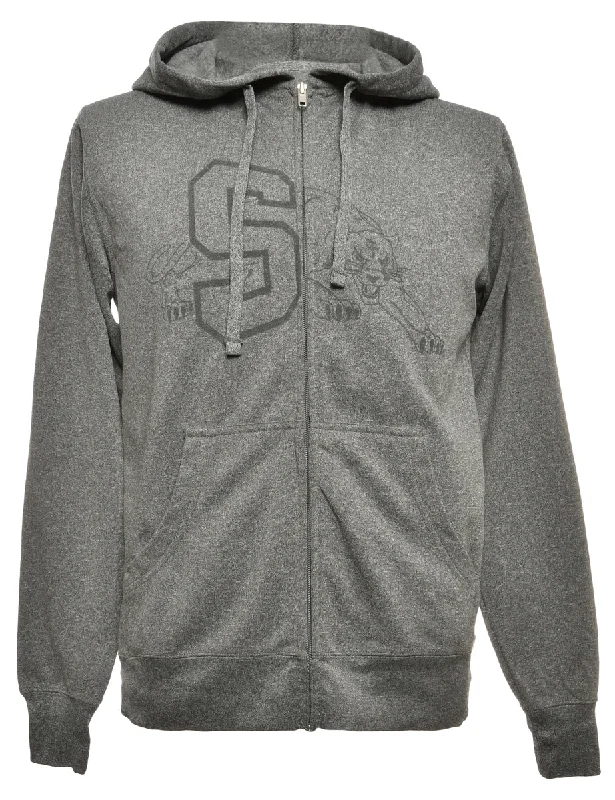 Miranda Printed Hoodie - M Hoodie with Front Slit Layering Stylish