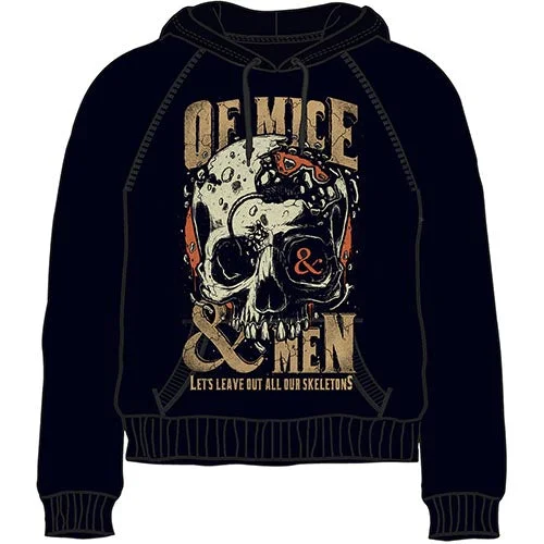 Of Mice & Men Unisex Pullover Hoodie: Leave Out Hoodie with Hem Ribbing Snug Secure