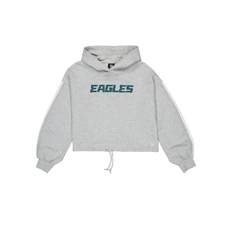 Philadelphia Eagles Gray Logo Select Women's Hoodie Hoodie Dress Longline Feminine