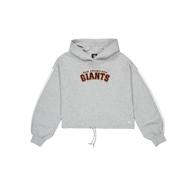 San Francisco Giants Gray Logo Select Women's Hoodie Hoodie with High Neck Warm Protective