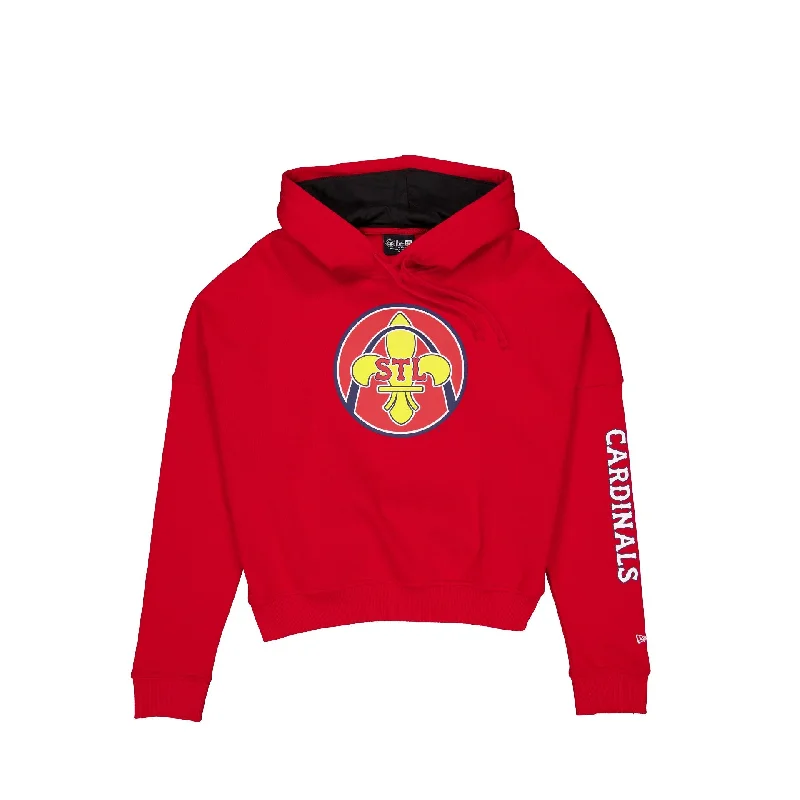 St. Louis Cardinals City Connect Women's Hoodie Hoodie with Elastic Waist Stretchable Comfortable St. Louis Cardinals City Connect Women's Hoodie Hoodie with Elastic Waist Stretchable Comfortable