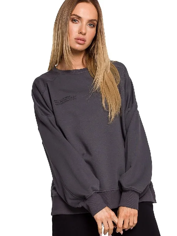 Sweatshirt Moe Hoodie with Cropped Fit Short Trendy