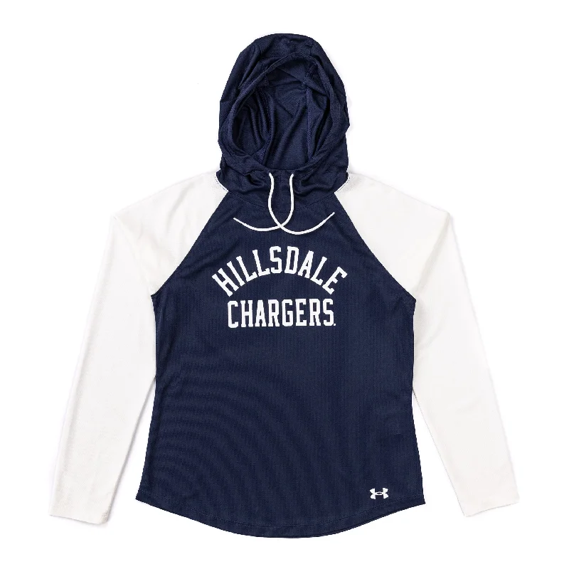 Gameday Lightweight Tech Mesh Hoodie Hoodie with Hem Embroidery Detailed Premium