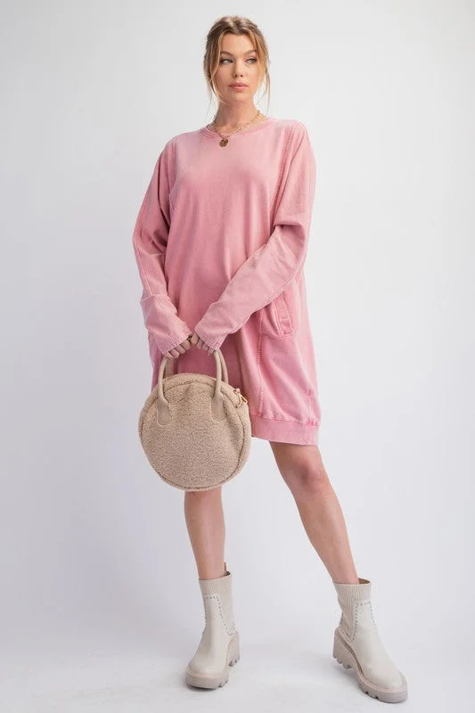Weekend Sweatshirt Dress Hoodie with Magnetic Closure Innovative Modern