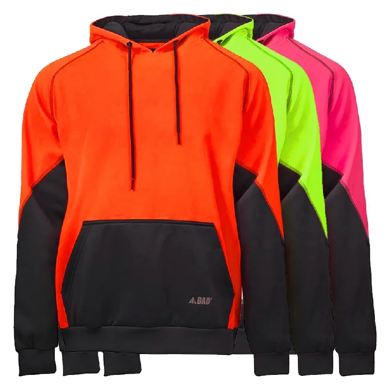 BAD WOMENS ESSENTIAL™ HI-VIS FLEECE HOODIE Hoodie with Velcro Closure Adjustable Secure BAD WOMENS ESSENTIAL™ HI-VIS FLEECE HOODIE Hoodie with Velcro Closure Adjustable Secure
