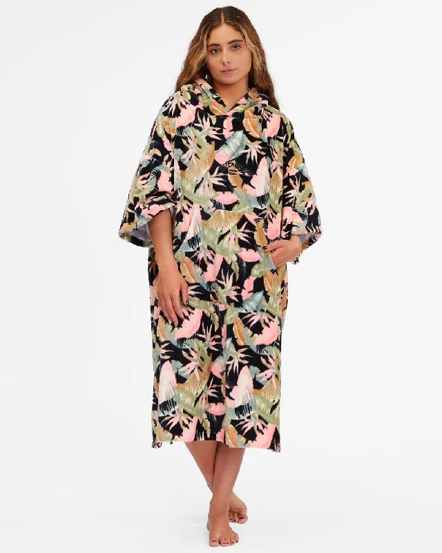 Billabong Womens Hooded Towel Hoodie with Hem Contrast Bold Stylish