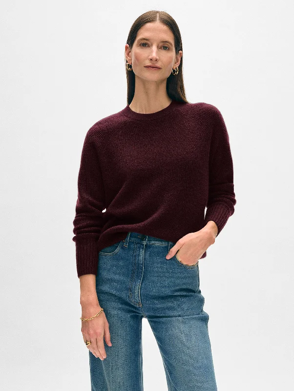 Cashmere Waffle Sweatshirt Hoodie with Drop Shoulder Relaxed Streetwear
