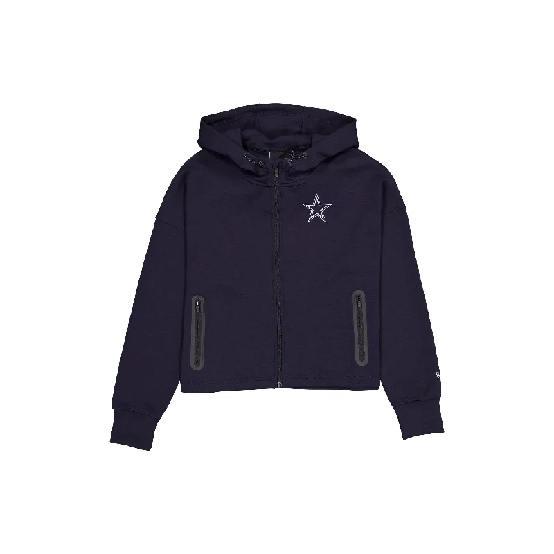 Dallas Cowboys Active Women's Full-Zip Hoodie Hoodie with Lining Warm Insulated