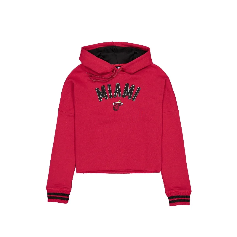 Miami Heat Sport Night Red Women's Hoodie Hoodie with Longline Fit Extended Stylish