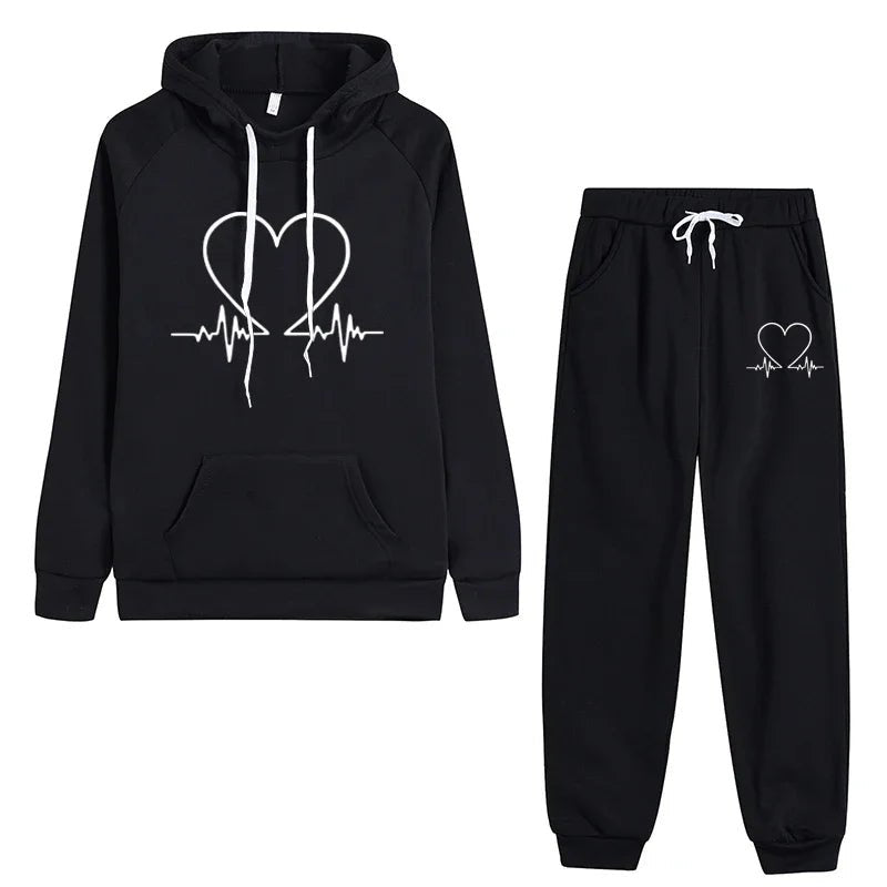 New Women's Tracksuit Autumn Winter Hooded Sweatshirt Suit. Oversized Hoodie Comfort Casual New Women's Tracksuit Autumn Winter Hooded Sweatshirt Suit. Oversized Hoodie Comfort Casual