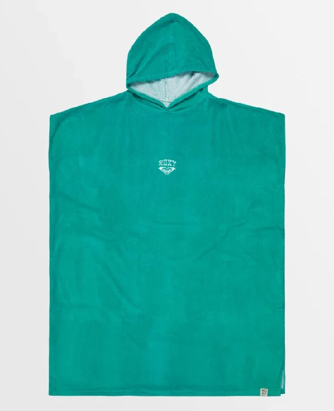 Roxy Sunny Joy Hooded Towel Hoodie with Slit Hem Functional Movement