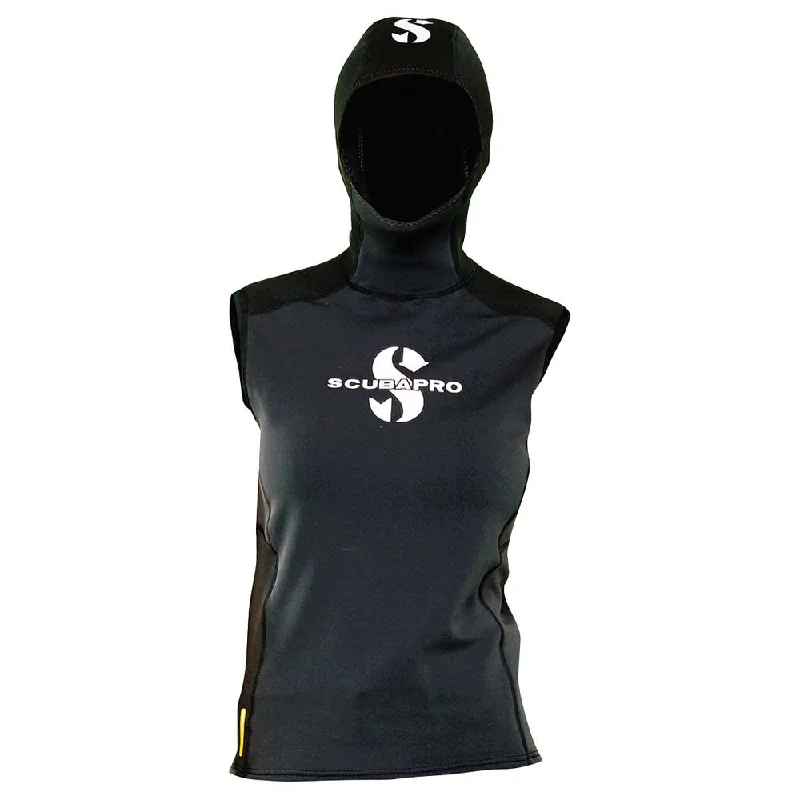 Scubapro Hybrid Womens Hooded Vest Hoodie with Hem Frayed Vintage Worn