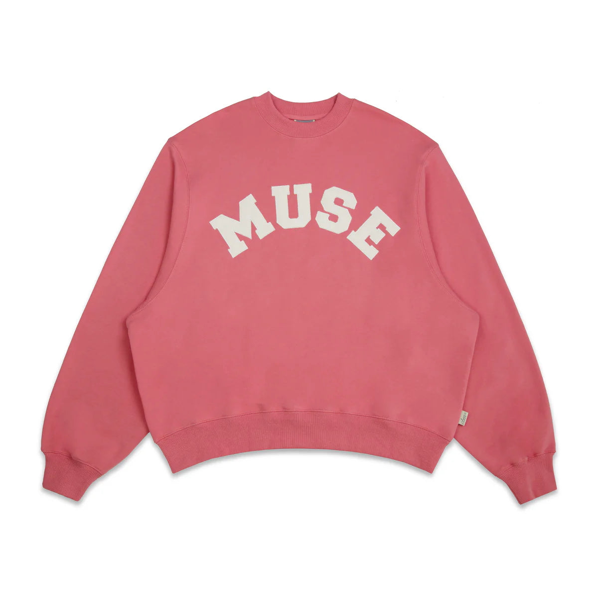 French Terry Sweatshirt - Flamingo Hoodie with Crew Neck Simple Timeless
