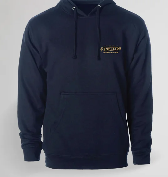 Pendleton Antique Logo Graphic Hoody Hooded Sweatshirt Casual Wear Street Style