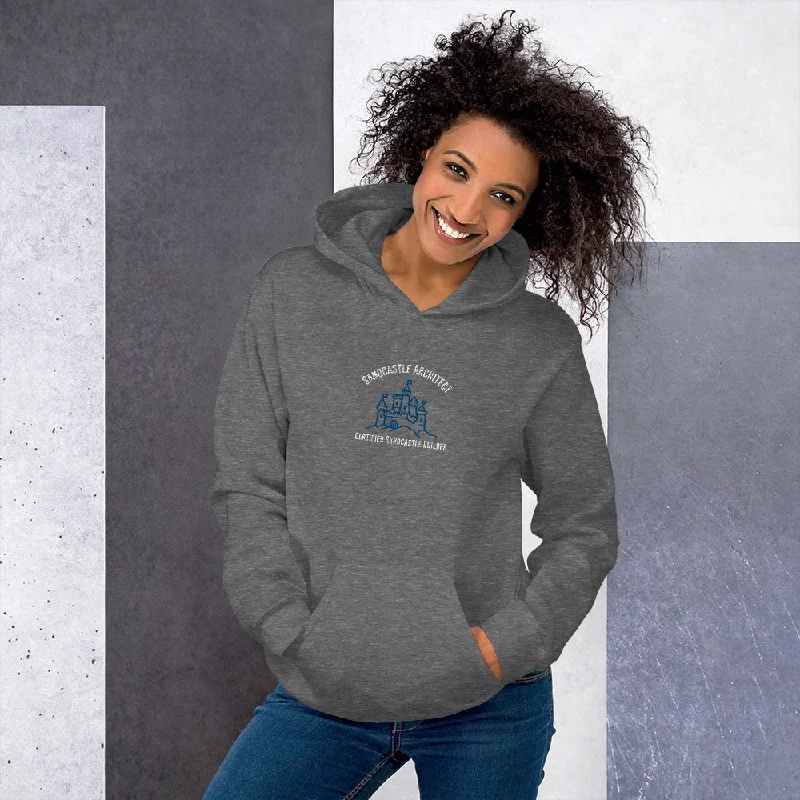 Sandcastle Architect Hoodie For Beach Lovers Unisex Beach Bum Sweatshirt Hoodie with Hidden Zipper Minimalist Clean Sandcastle Architect Hoodie For Beach Lovers Unisex Beach Bum Sweatshirt Hoodie with Hidden Zipper Minimalist Clean