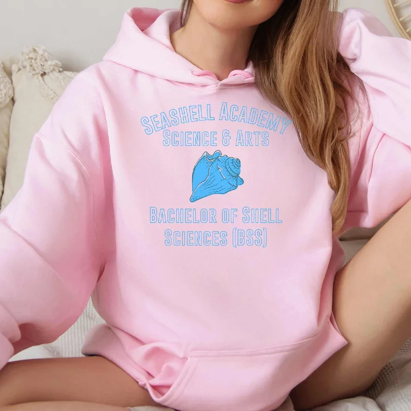 Seashell Academy Hoodie Embroidered BSS (Bachelor of Shell Sciences) | Seashell Collectors Gift | Coastal Science & Arts Sweatshir Hoodie with Half-Zip Sporty Casual Seashell Academy Hoodie Embroidered BSS (Bachelor of Shell Sciences) | Seashell Collectors Gift | Coastal Science & Arts Sweatshir Hoodie with Half-Zip Sporty Casual
