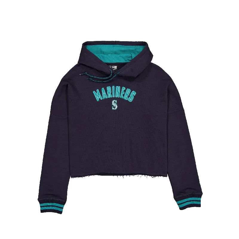 Seattle Mariners Sport Night Navy Women's Hoodie Hoodie with Turtle Neck Cozy Winter Seattle Mariners Sport Night Navy Women's Hoodie Hoodie with Turtle Neck Cozy Winter