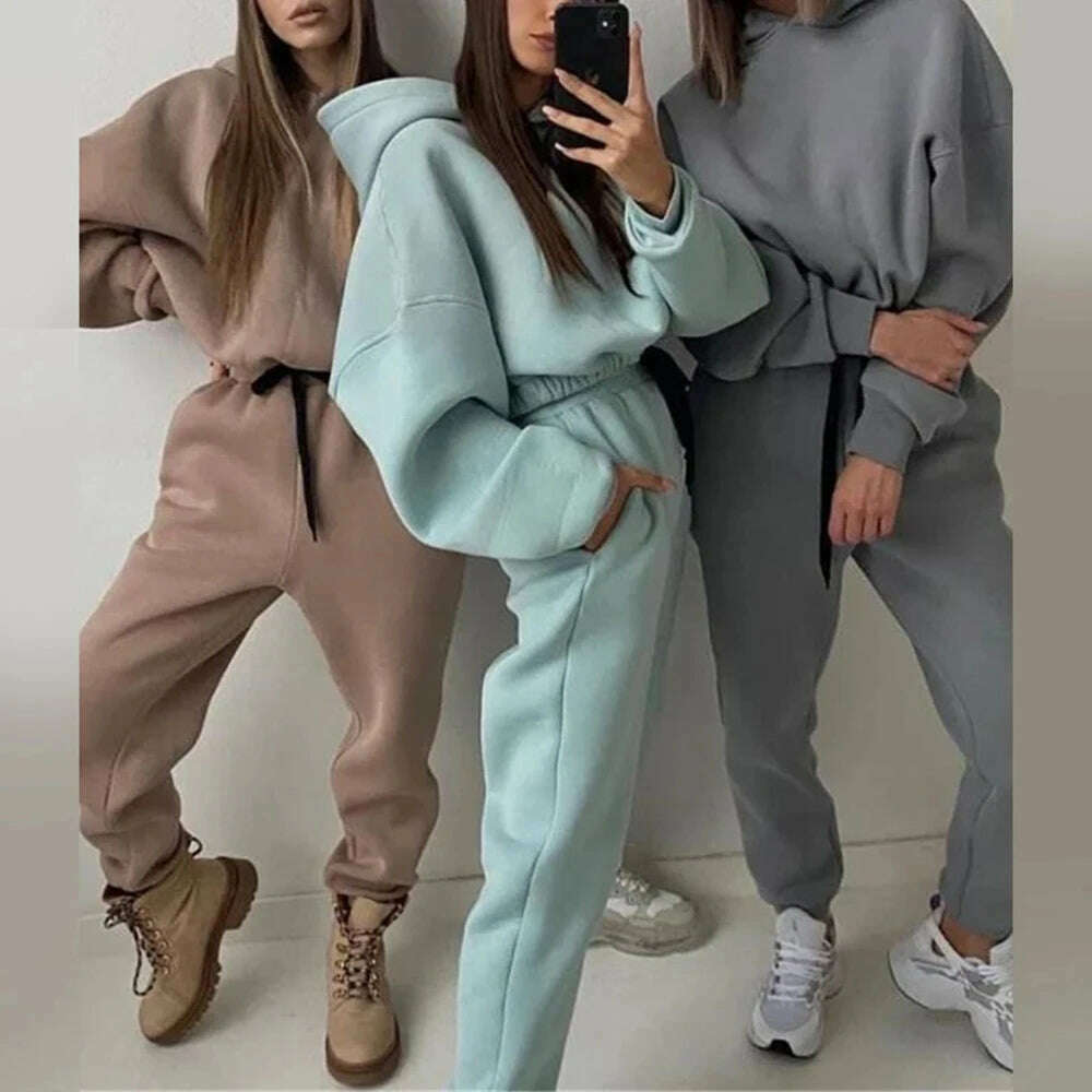 Women Hoodies Tracksuit Casual Two Piece Set Long Sleeve Hoddies Sweatshirts &Pencil Pants Autumn Lace Up Sweatshirts Pants Sets Hoodie with Magnetic Closure Innovative Modern Women Hoodies Tracksuit Casual Two Piece Set Long Sleeve Hoddies Sweatshirts &Pencil Pants Autumn Lace Up Sweatshirts Pants Sets Hoodie with Magnetic Closure Innovative Modern