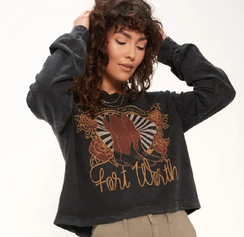 Women's Cowgirl Boots Sweatshirt Hoodie with Double Zipper Versatile Adjustable