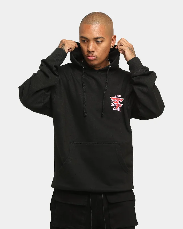 Anti Social Social Club Men's Faze Clan x ASSC Hoodie Black Hoodie with Pastel Soft Subtle Anti Social Social Club Men's Faze Clan x ASSC Hoodie Black Hoodie with Pastel Soft Subtle