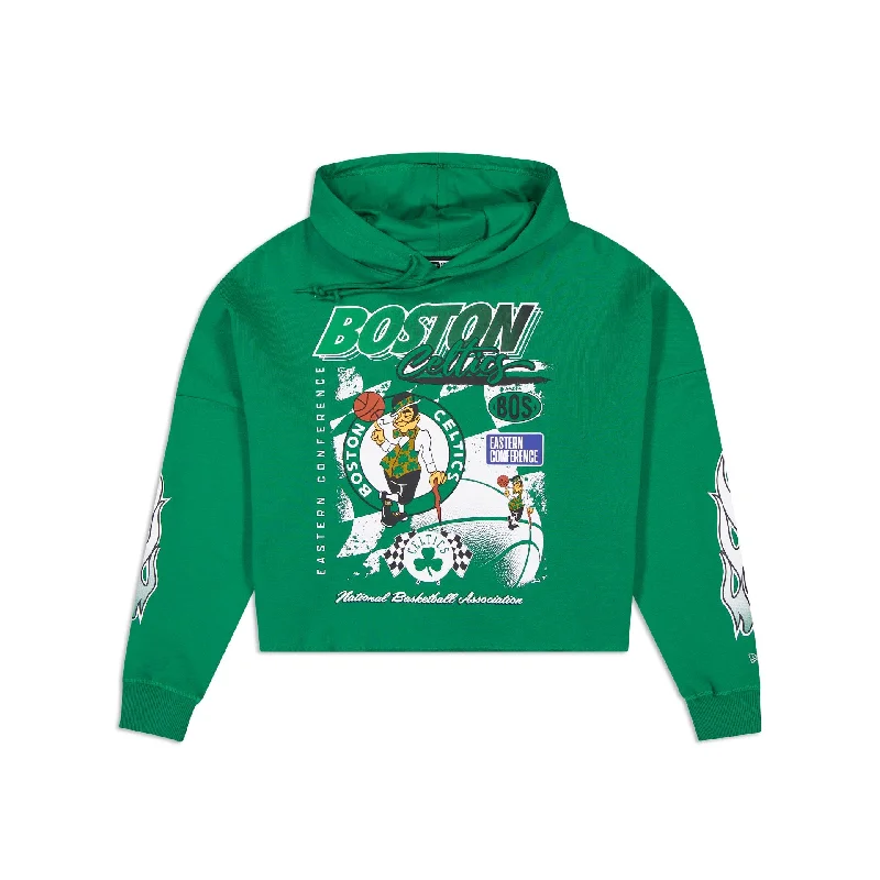 Boston Celtics 2024 Rally Drive Women's Hoodie Hoodie with Sequins Glamorous Eye-catching Boston Celtics 2024 Rally Drive Women's Hoodie Hoodie with Sequins Glamorous Eye-catching