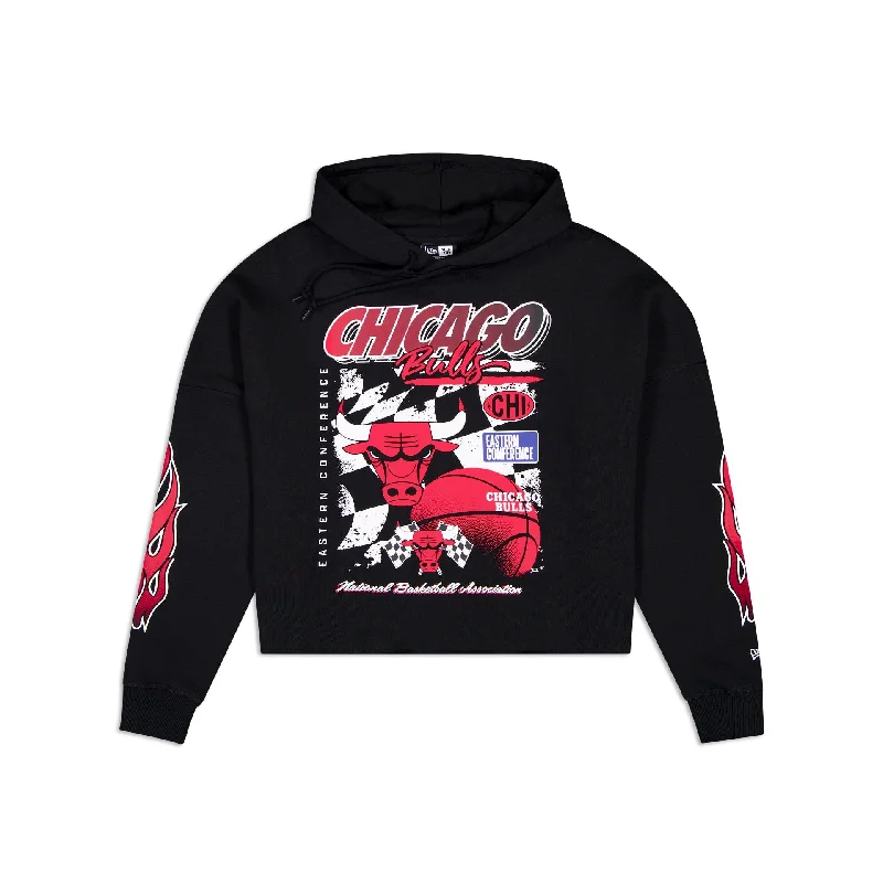 Chicago Bulls 2024 Rally Drive Women's Hoodie Hoodie with Emblem Brand Identity