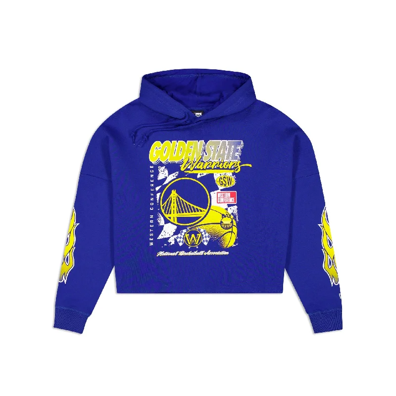 Golden State Warriors 2024 Rally Drive Women's Hoodie Hoodie with Pattern Geometric Abstract Golden State Warriors 2024 Rally Drive Women's Hoodie Hoodie with Pattern Geometric Abstract