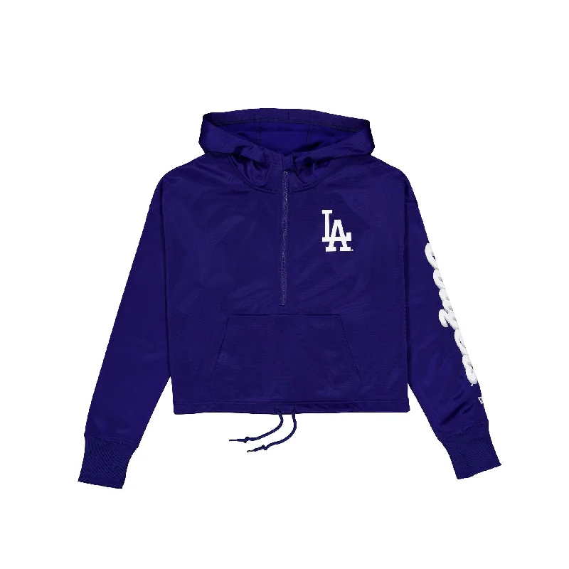 Los Angeles Dodgers Game Day Women's Hoodie Hoodie with Metallic Shiny Futuristic