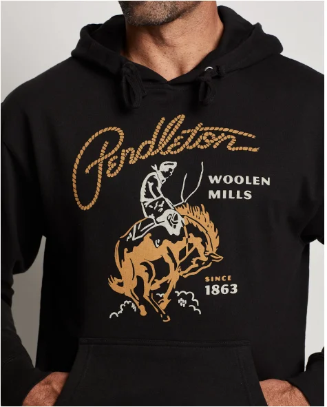 Pendleton Heritage Rodeo Hoodie Hoodie with Tie-Dye Psychedelic Retro