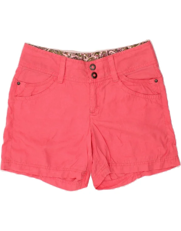 ATHLETA Womens Hot Pants US 8 Medium W30  Pink Lycra Classic Straight Pants