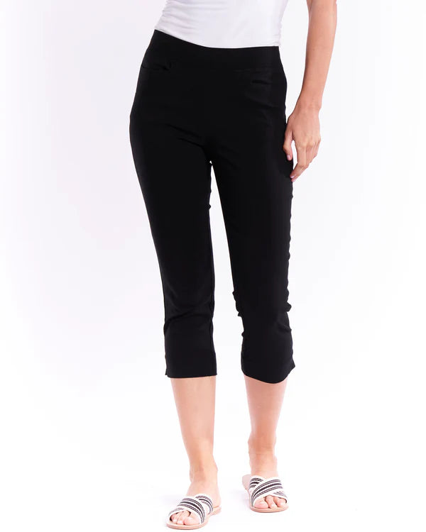 BENGALINE CROP PANT Classic Pleated Pants