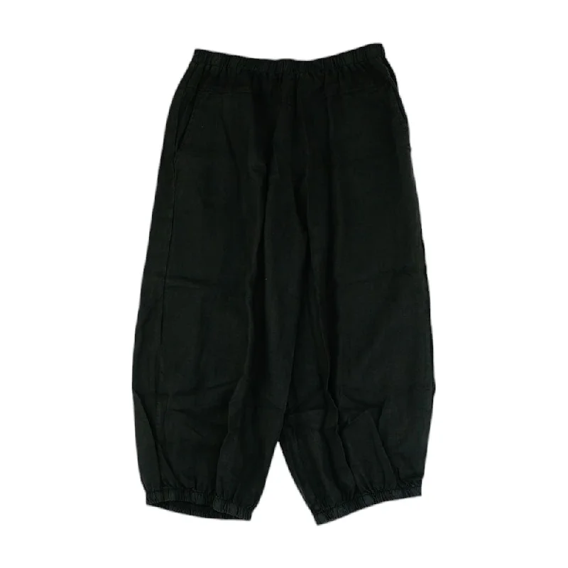 Black Solid Active Pants Comfortable Jogger Trousers