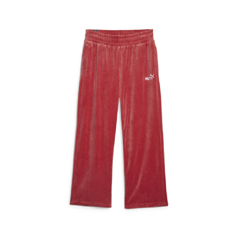 Essentials Elevated Velour Straight Pants Chic Capri Pants
